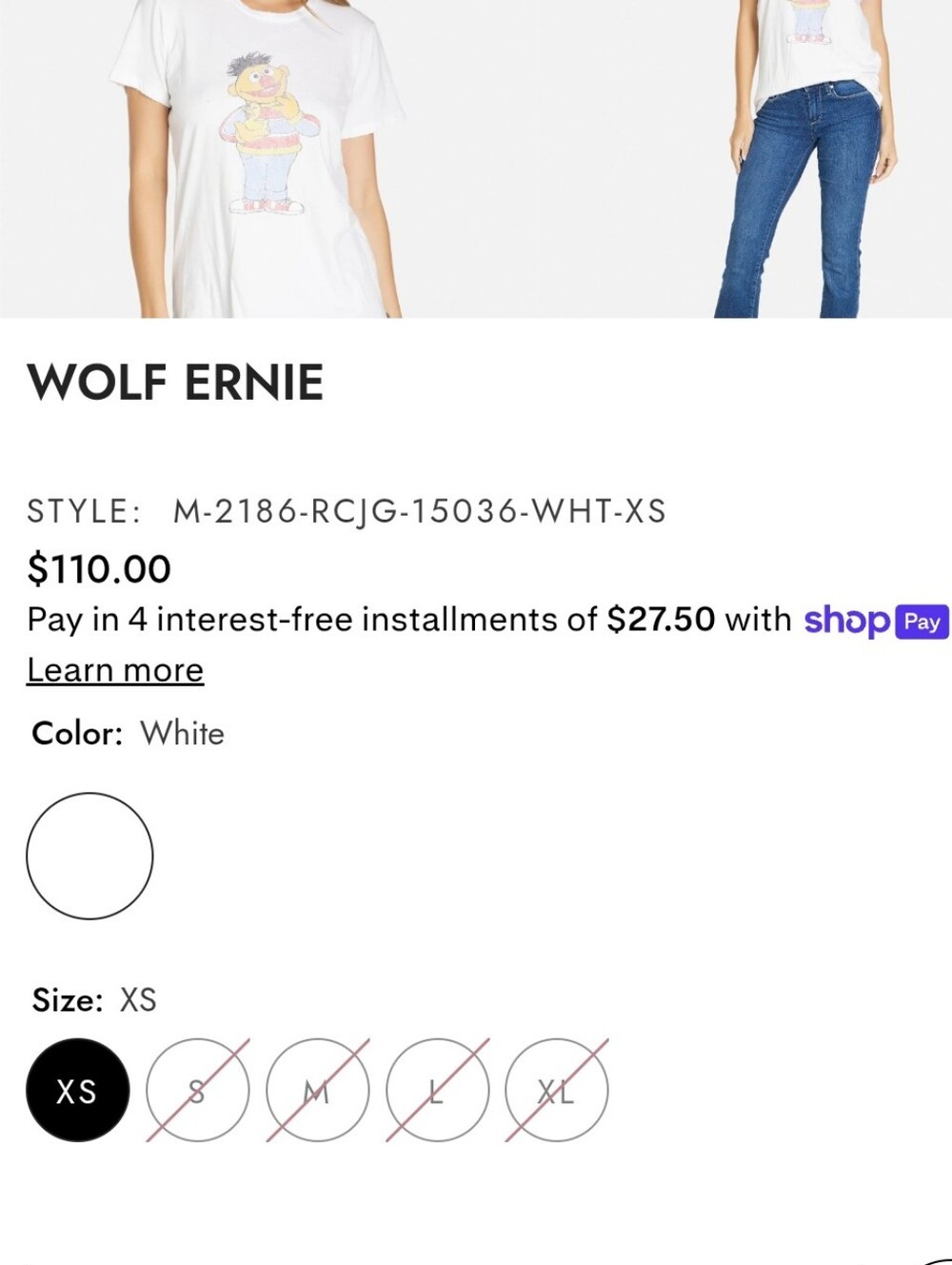 Lauren Moshi Ernie wolf tee - Picture 5 of 15